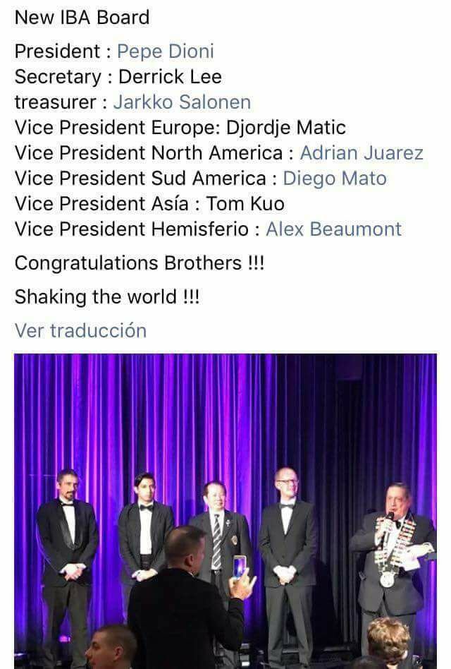 RESULTADOS DEL MUNDIAL DE COCTELERIA y NUEVO BOARD DE LA IBA